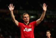 Vidic (above) was a rock in Manchester United's defence.